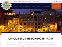 Tablet Screenshot of brewhousesuites.com